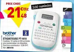 Hyperburo Brother - étiqueteuse pt-n10 offre