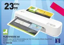 Hyperburo Plastifieuse a4 offre