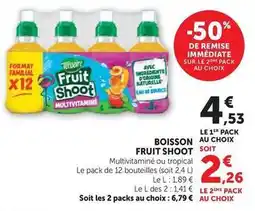 Hyper U Teisseire - boisson fruit shoot offre
