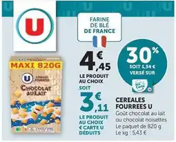 Hyper U U - cereales fourrees offre