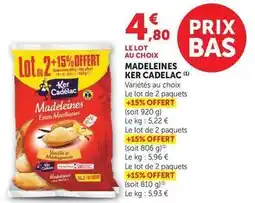 Hyper U Ker cadelac - madeleines offre