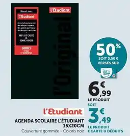 Hyper U L'etudiant - agenda scolaire offre