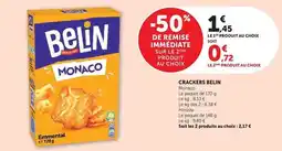 Super U Belin - crackers monaco offre