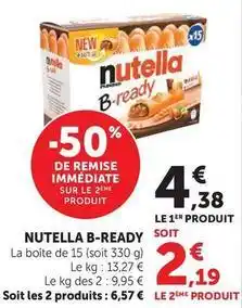 Super U Nutella - b-ready offre