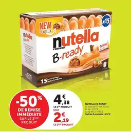 Super U Ferrero - nutella b-ready offre
