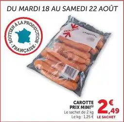 Super U Prix mini - carotte offre