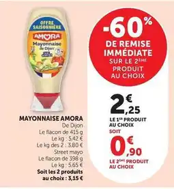 Super U Amora - mayonnaise de dijon offre