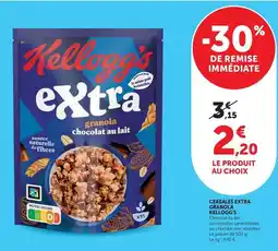 U Express Kellogg's - céréales extra granola offre