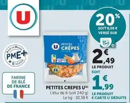 Super U U - petites crepes offre