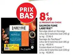 Super U Labeyrie - saumon fume offre
