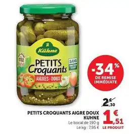 Super U Kühne - petits croquants aigre doux offre