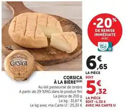 U Express Fromagerie corsica - à la bière offre
