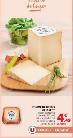 U Express Fromagerie ottavi - tomme de brebis offre