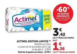 U Express Actimel - edition limtee offre