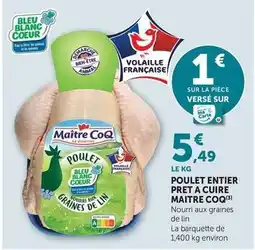 U Express Maître coq - poulet entier pret a cuire offre