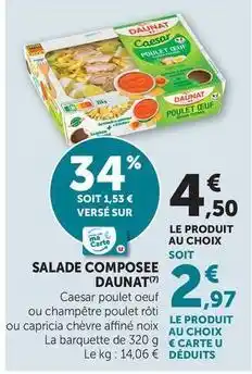 U Express Daunat - salade composée offre