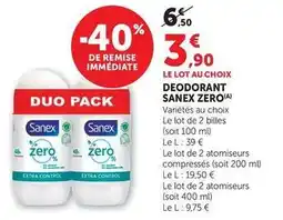 U Express Sanex - deodorant zero offre