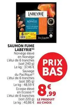 U Express Labeyrie - saumon fume offre
