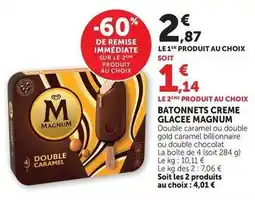 U Express Magnum - batonnets creme glacee offre