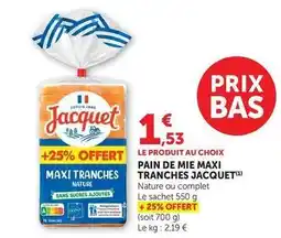 U Express Jacquet - pain de mie maxi tranches offre