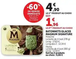 U Express Magnum - batonnets glaces signature offre