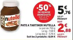 U Express Ferrero - pate a tartiner nutella offre