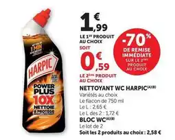 U Express Harpic - nettoyant wc offre