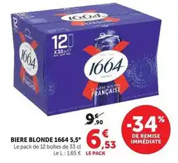 U Express Francaise - biere blonde offre