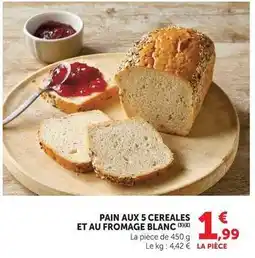 U Express Pain aux 5 cereales et au fromage blanc offre