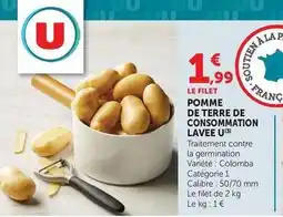 U Express U - pomme de terre de consommation lavee offre
