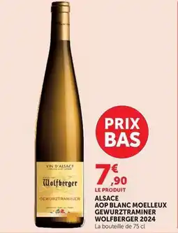 U Express Wolfberger - alsace aop blanc moelleux gewurztraminer offre