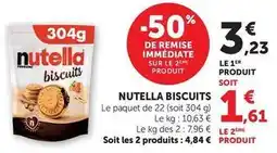 U Express Ferrero - nutella biscuits offre