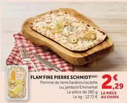 U Express Pierre schmidt - flam'fine offre