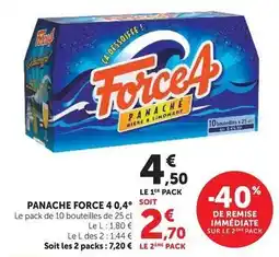 U Express Panache force 4 0,4° offre