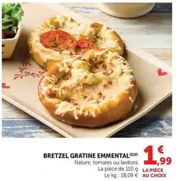 U Express Bretzel gratine emmental offre
