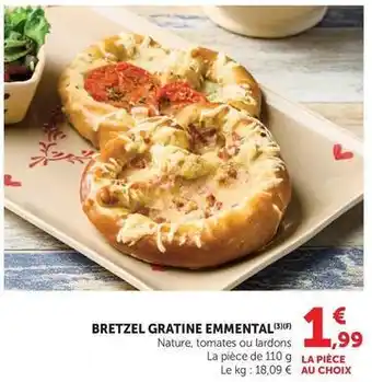 U Express Bretzel gratine emmental offre