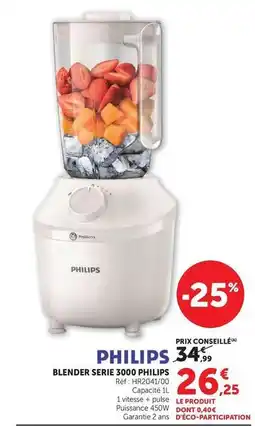 Super U Philips - blender serie 3000 offre