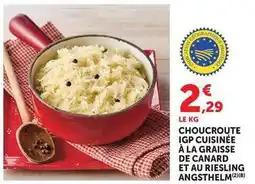 U Express Canard - choucroute igp cuisinée à la graisse de et au riesling offre