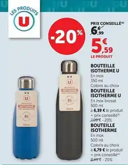 Super U U - bouteille isotherme offre