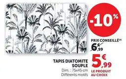 Super U Dim - tapis diatomite souple offre