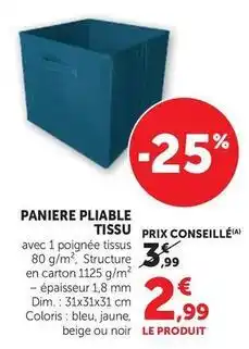 Super U Dim - paniere pliable offre