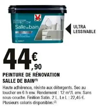 E.Leclerc Brico Peinture de rénovation Salle de Bain offre