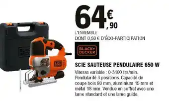 Scie Sauteuse Pendulaire 650 W