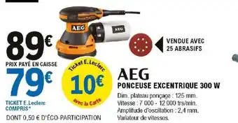 E.Leclerc Brico Ponceuse Excentrique 300 W offre