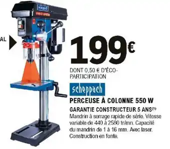 E.Leclerc Brico Perceuse À Colonne 550 W offre