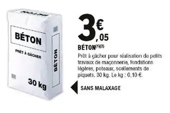 E.Leclerc Brico Béton offre