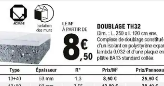E.Leclerc Brico Doublage TH32 offre