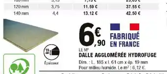 E.Leclerc Brico Dalle Agglomérée Hydrofuge offre