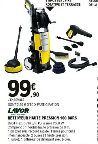 E.Leclerc Brico Nettoyeur Haute Pression 160 Bars offre