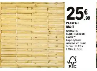 E.Leclerc Brico Panneau Droit offre
